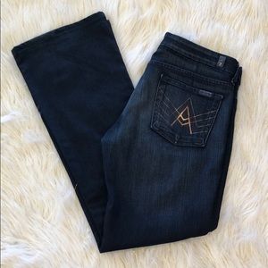7FAMK Bootcut A Pocket Dark Wash Jeans